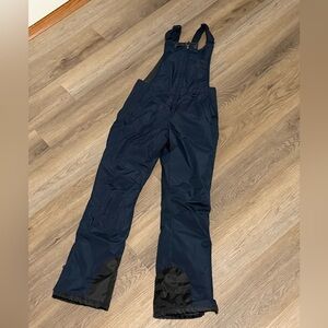 Navy winter snow bib waterproof of insulated snowboard ski overalls